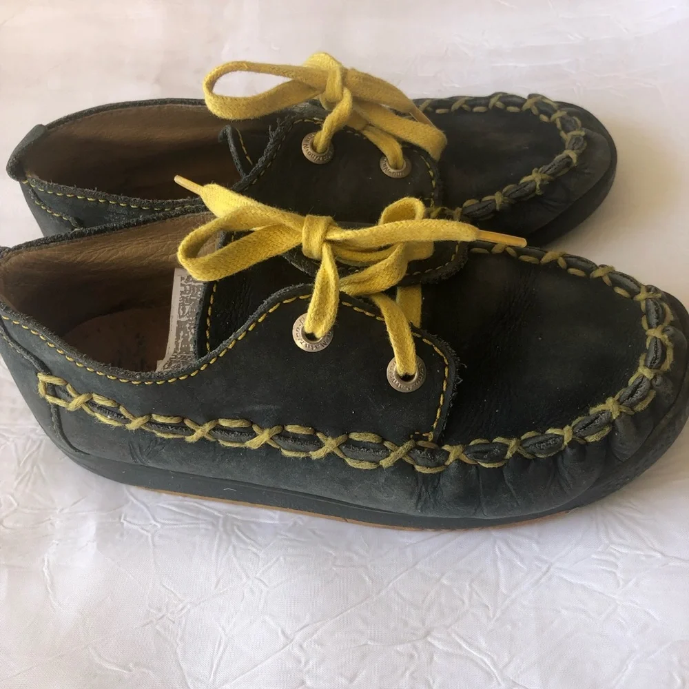 Naturino Kids Moccasins with Yellow Accents